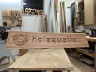 Holzprodukte Holzquelle Schild